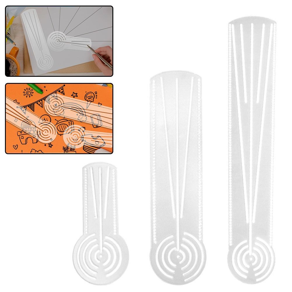 Ruler Set Transparent - Righello Geometrico Multifunzionale di Alta Qualità