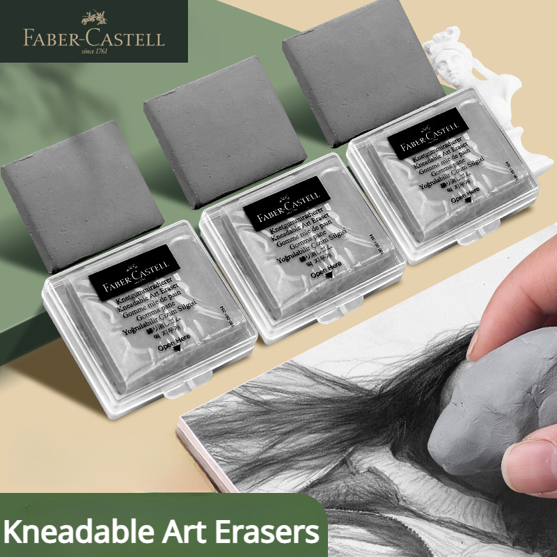 Rubber Eraser Kneaded - 1/2/3/4 Pz Faber-Castell Disegno Arte Gomme