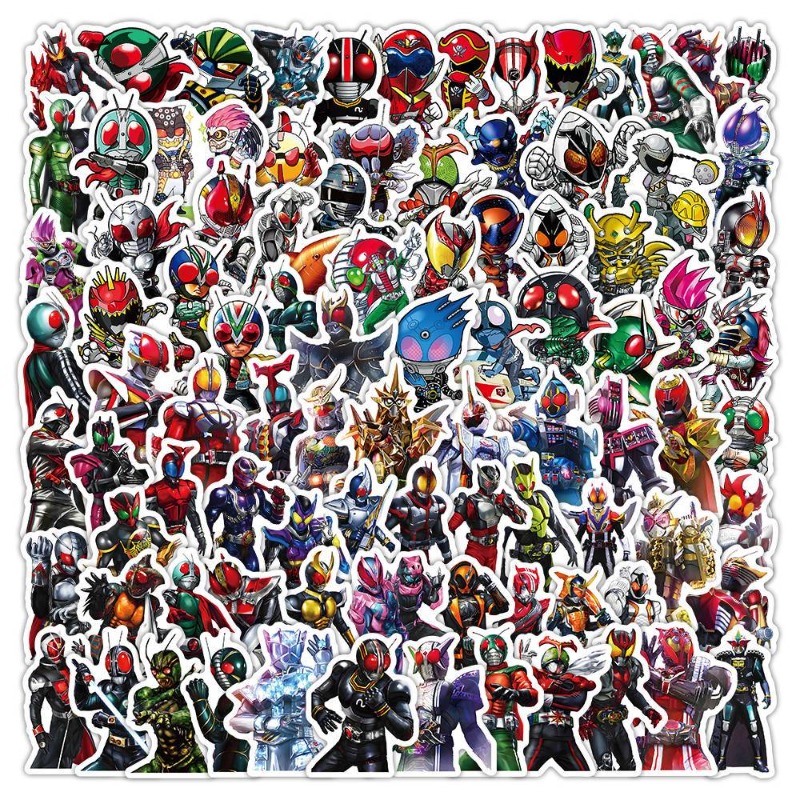 Memo Pad Sticky - 103 Pezzi Adesivi Estetici Kamen Rider,