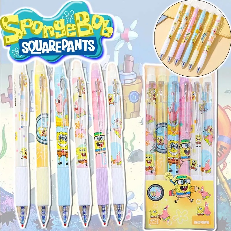 6 pezzi/set SpongeBob Kawaii P - Gel Ink Pen Set recensione e prezzo