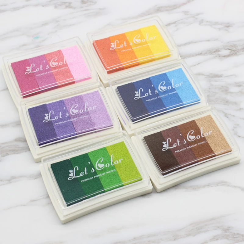 1 pz 4 colori Inkpad Ink stamp - Self Inking Stamp recensione e prezzo
