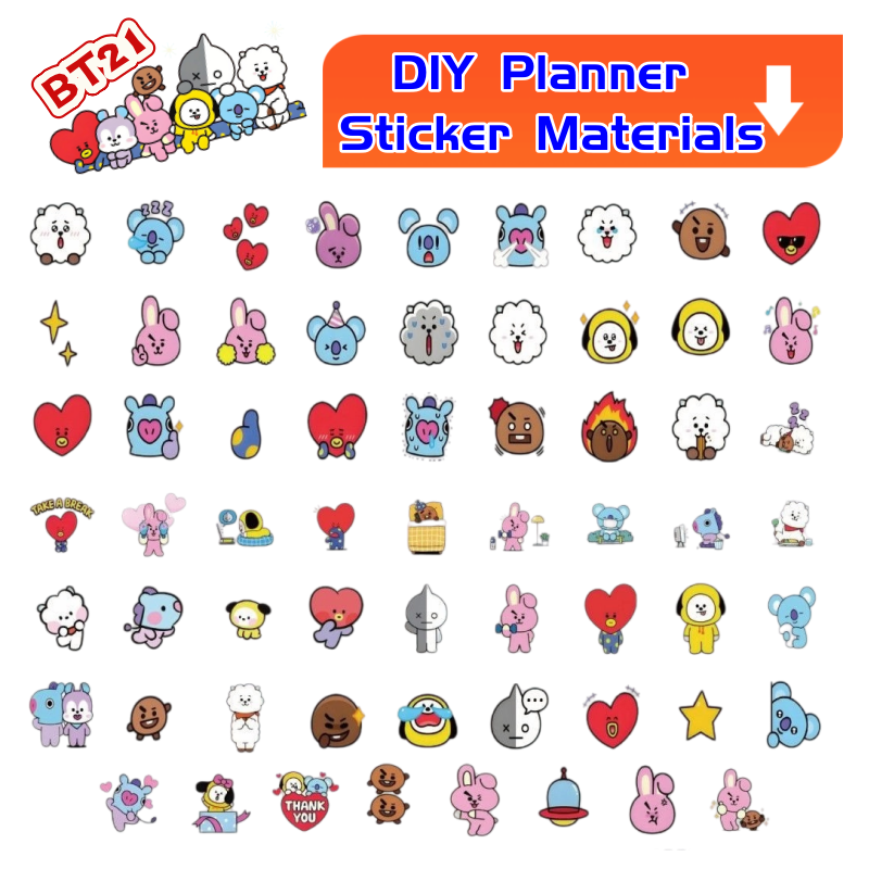 Adesivo BT21 Koya RJ Tata Shoo - Memo Pad Sticky recensione e prezzo