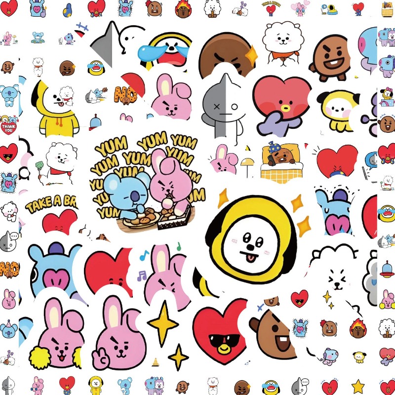 Adesivo BT21 Koya RJ Tata Shoo - Memo Pad Sticky recensione e prezzo