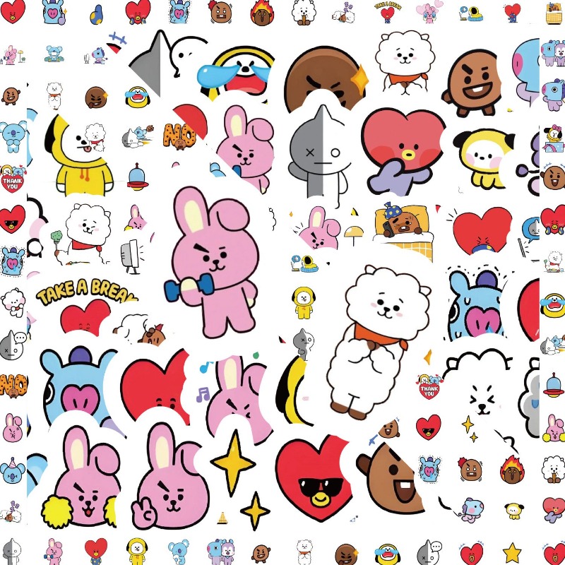 Adesivo BT21 Koya RJ Tata Shoo - Memo Pad Sticky recensione e prezzo