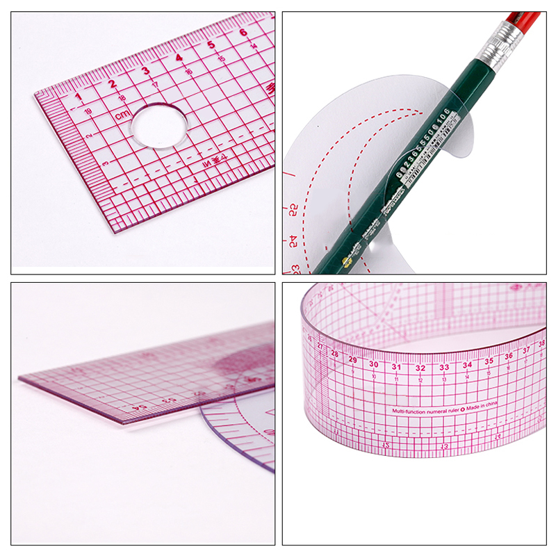 Righello da taglio a curva fra - Ruler Set Transparent recensione e prezzo