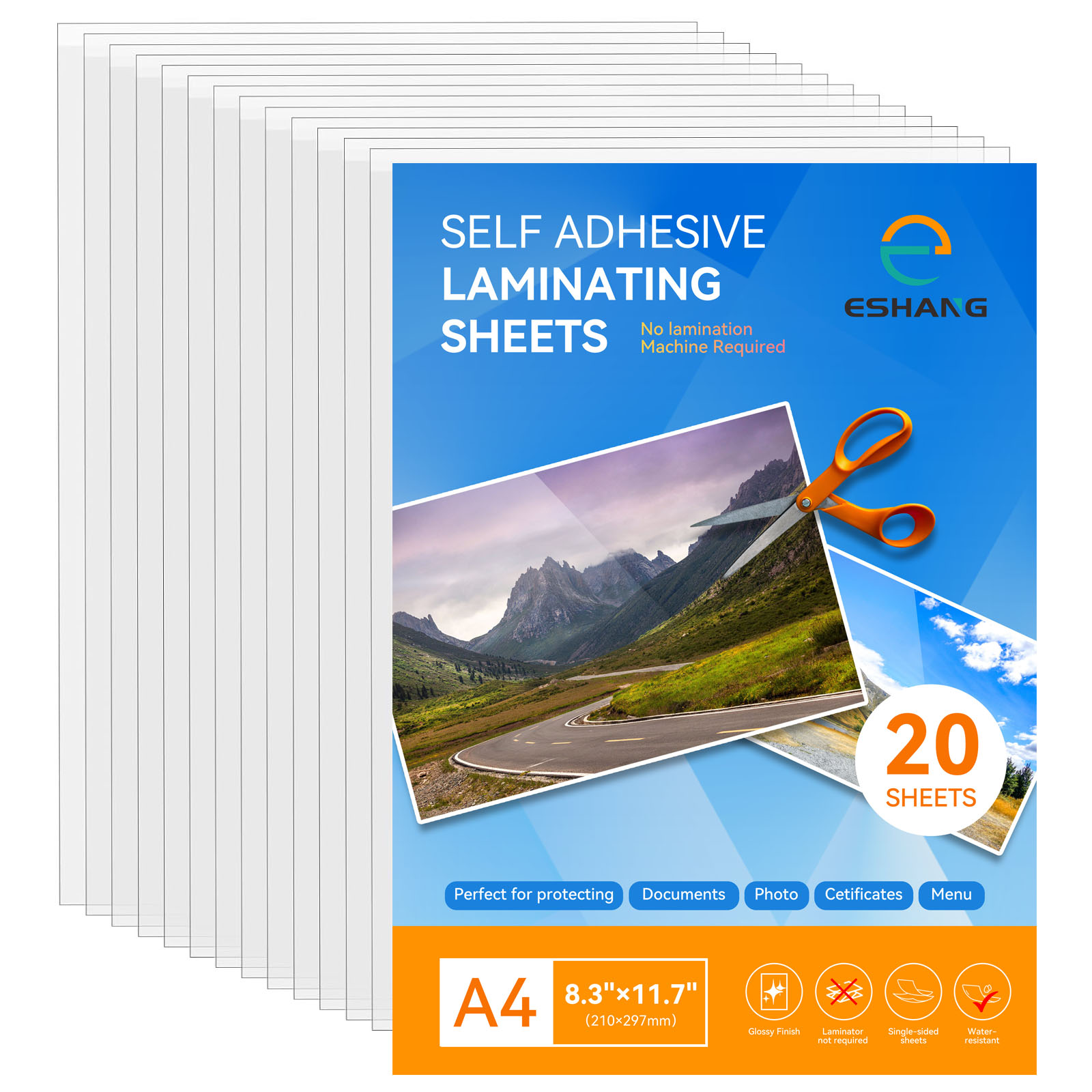 ESHANG 20 fogli trasparenti pe - Document Laminator Pouch recensione e prezzo