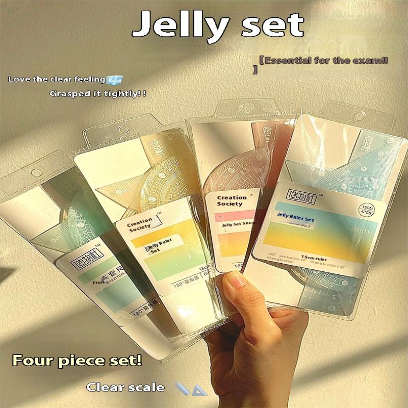 4 pz/set 15 cm gelatina righel - Ruler Set Transparent recensione e prezzo