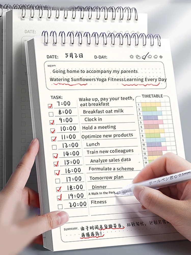 1 pz Agenda Planner a Spirale  - Office Stationery Supply List recensione e prezzo