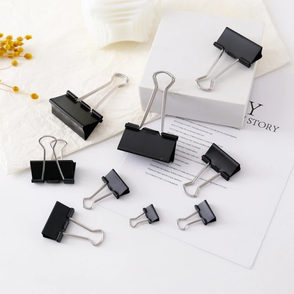 Clip per Carta Nere Pieghevoli - Binder Clip Assorted recensione e prezzo