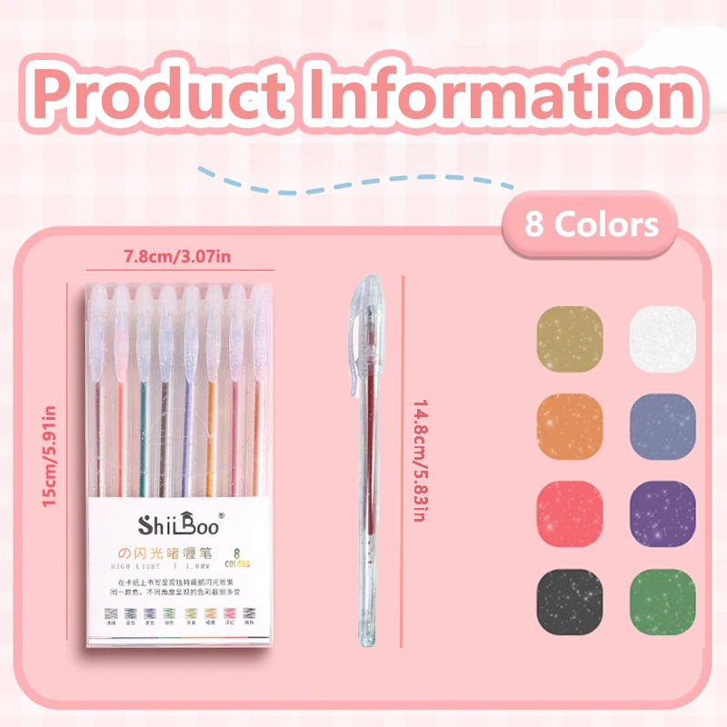 Set di 8-60 Penne Gel Glittera - Gel Ink Pen Set recensione e prezzo