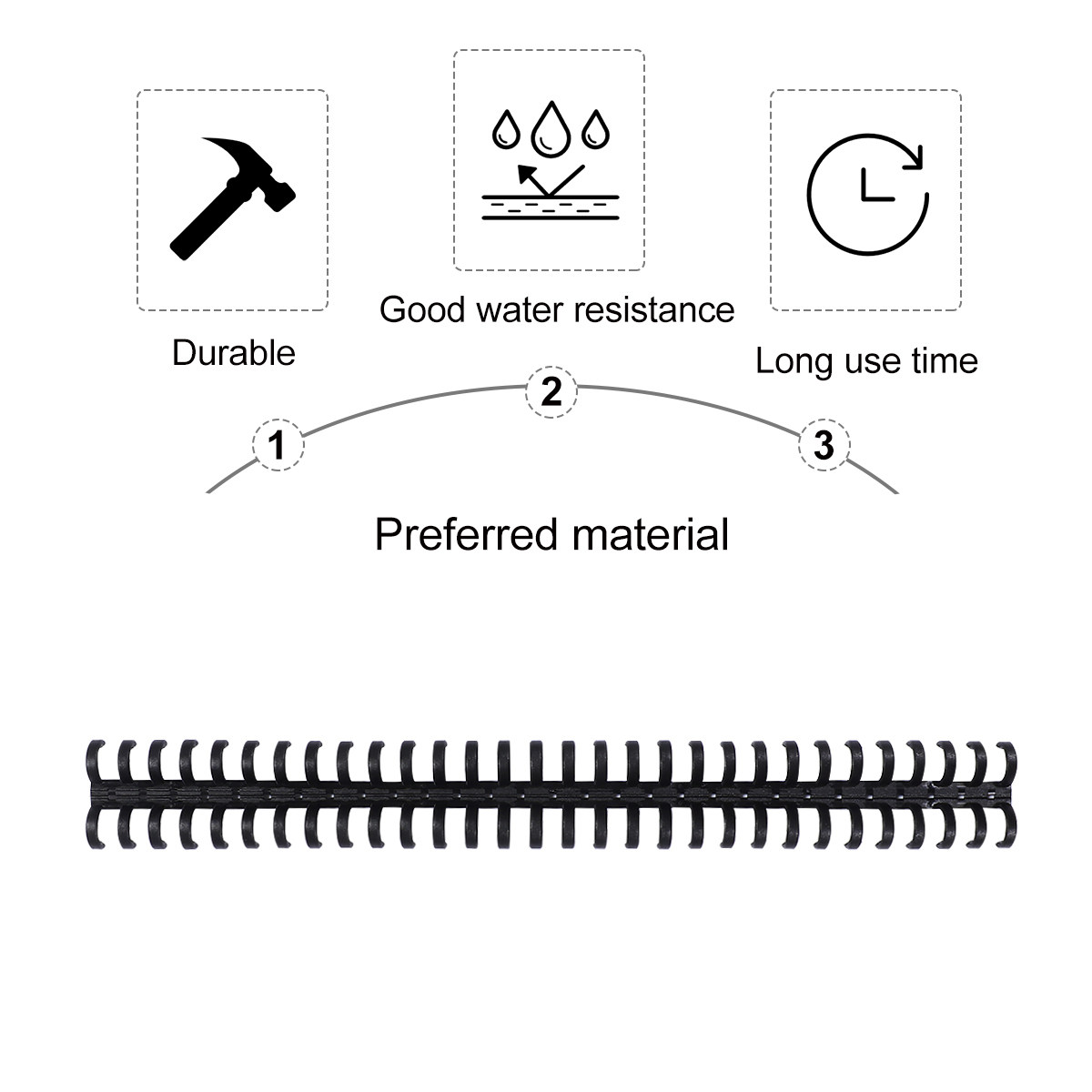 10 pezzi di anelli in plastica - Binding Comb Plastic recensione e prezzo